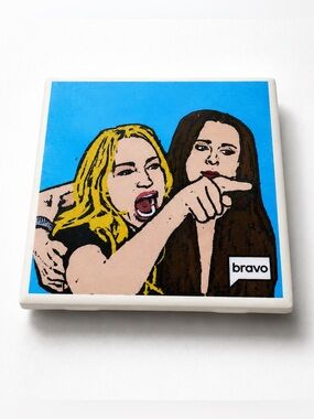 NWT Real Housewives of Beverly Hills Taylor Armstrong / Cat Meme Coaster